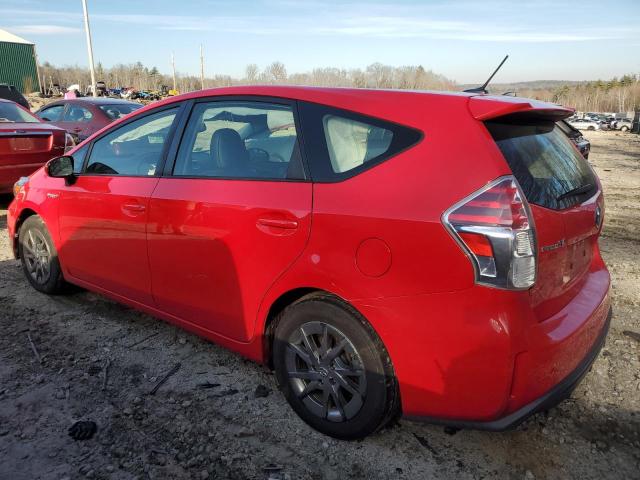 JTDZN3EU2FJ024390 - 2015 TOYOTA PRIUS V RED photo 2