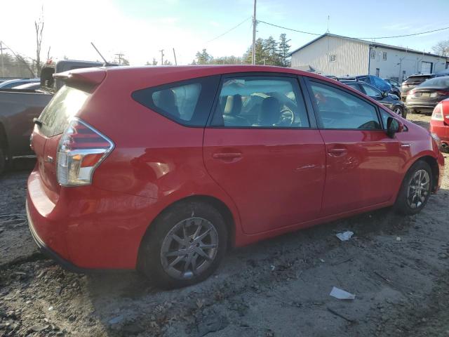 JTDZN3EU2FJ024390 - 2015 TOYOTA PRIUS V RED photo 3