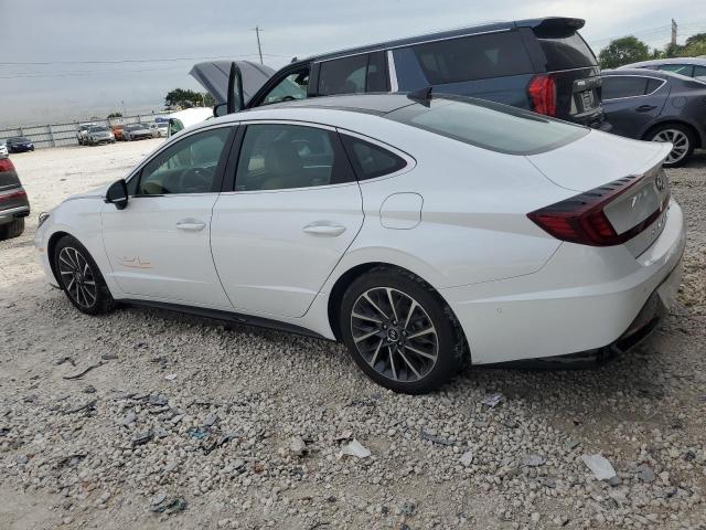 5NPEH4J29MH118658 - 2021 HYUNDAI SONATA LIMITED WHITE photo 2