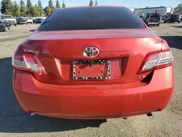 4T1BF3EK2BU596464 - 2011 TOYOTA CAMRY BASE RED photo 6