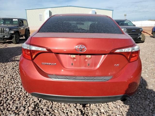 5YFBURHE0GP392639 - 2016 TOYOTA COROLLA L RED photo 6