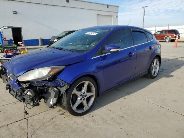 1FADP3N23DL107482 - 2013 FORD FOCUS TITANIUM BLUE photo 1