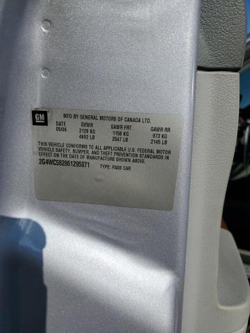 2G4WC582861295071 - 2006 BUICK LACROSSE CX Argent photo 12