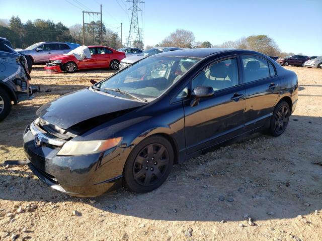 2HGFA16548H523921 - 2008 HONDA CIVIC LX BLACK photo 1