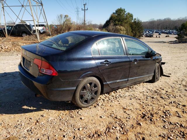 2HGFA16548H523921 - 2008 HONDA CIVIC LX BLACK photo 3