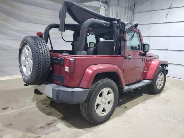 1J4AA5D13BL570314 - 2011 JEEP WRANGLER SAHARA Rojo foto 3