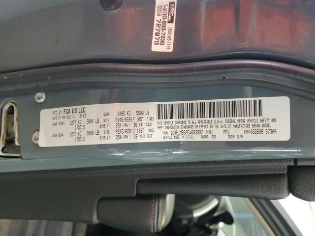 1C4PJMBS0FW693997 - 2015 JEEP CHEROKEE TRAILHAWK TURQUOISE photo 13