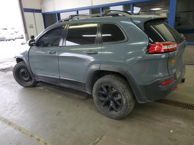 1C4PJMBS0FW693997 - 2015 JEEP CHEROKEE TRAILHAWK TURQUOISE photo 2