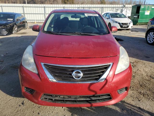 3N1CN7AP7EL841068 - 2014 NISSAN VERSA S RED photo 5