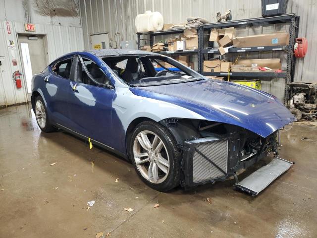 5YJSA1E25FF109733 - 2015 TESLA MODEL S ლურჯი ფოტო 4