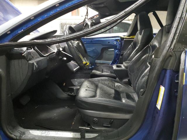 5YJSA1E25FF109733 - 2015 TESLA MODEL S ლურჯი ფოტო 7