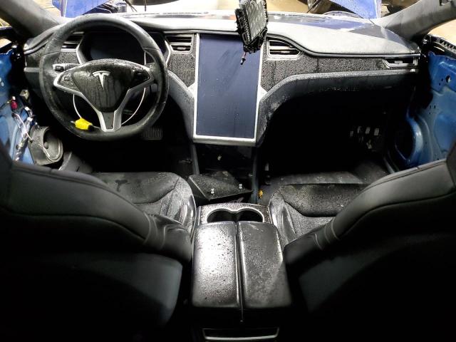 5YJSA1E25FF109733 - 2015 TESLA MODEL S ლურჯი ფოტო 8