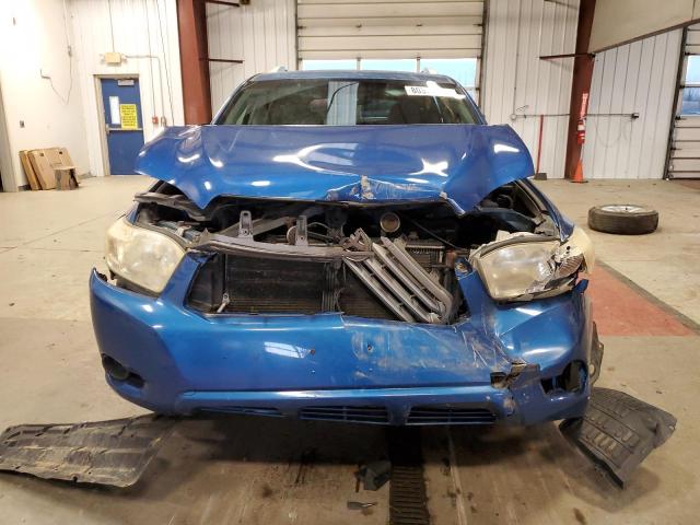 JTEES41A482074838 - 2008 TOYOTA HIGHLANDER BLUE photo 5