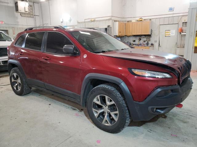 1C4PJMBS3EW161271 - 2014 JEEP CHEROKEE TRAILHAWK RED photo 4