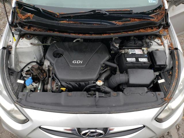 KMHCT4AE3CU257040 - 2012 HYUNDAI ACCENT GLS SILVER photo 11