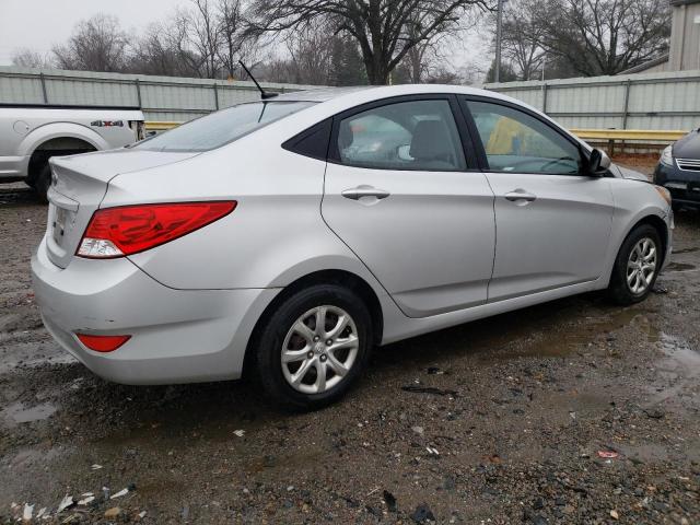 KMHCT4AE3CU257040 - 2012 HYUNDAI ACCENT GLS SILVER photo 3