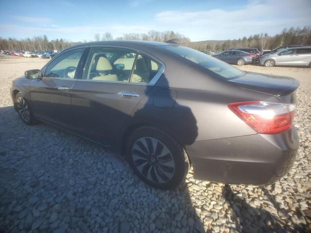 1HGCR6F70EA008337 - 2014 HONDA ACCORD TOURING HYBRID GRAY photo 2