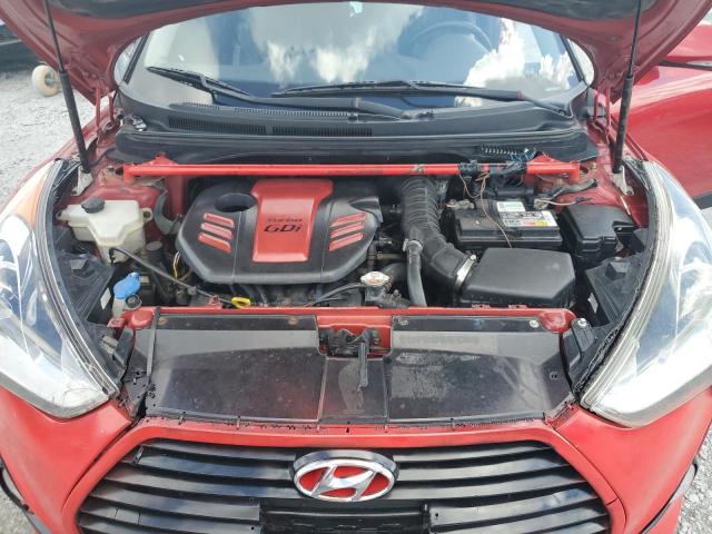 KMHTC6AE3DU098453 - 2013 HYUNDAI VELOSTER TURBO RED photo 12