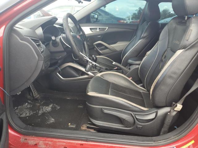KMHTC6AE3DU098453 - 2013 HYUNDAI VELOSTER TURBO RED photo 7