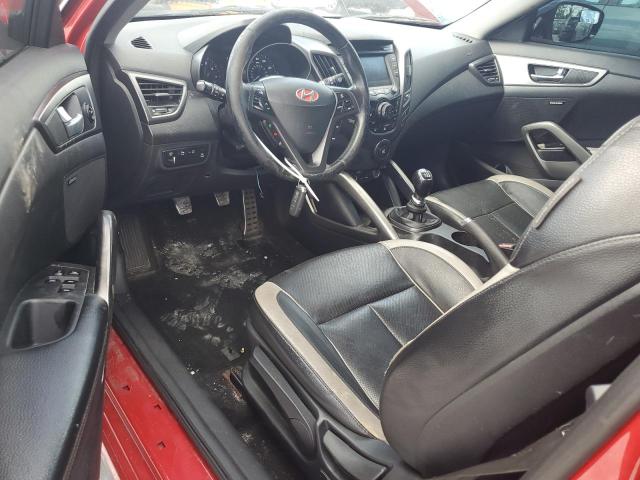 KMHTC6AE3DU098453 - 2013 HYUNDAI VELOSTER TURBO RED photo 8
