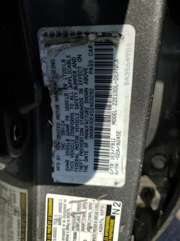 1NXBR30E45Z403292 - 2005 TOYOTA COROLLA CE Grau Foto 12