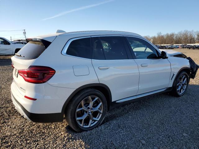 5UXTY5C00M9F78293 - 2021 BMW X3 XDRIVE30I WHITE photo 3