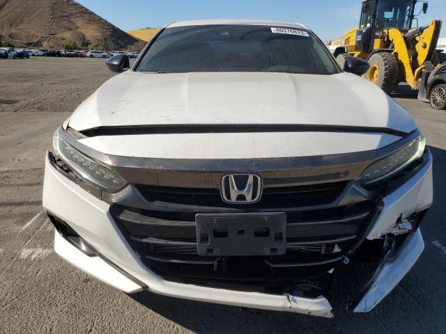 1HGCV1F30MA097840 - 2021 HONDA ACCORD SPORT WHITE photo 5