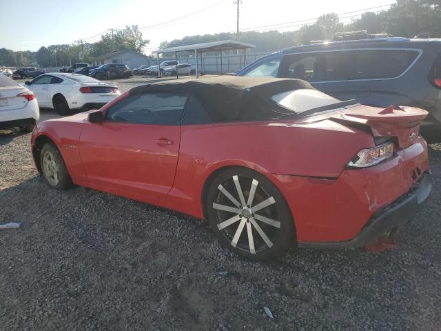 2G1FD3D33F9161504 - 2015 CHEVROLET CAMARO LT RED photo 2