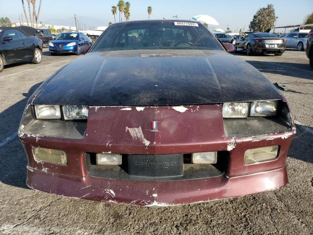 1G1FP21F2HL116209 - 1987 CHEVROLET CAMARO BURGUNDY photo 5