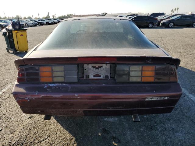 1G1FP21F2HL116209 - 1987 CHEVROLET CAMARO BURGUNDY photo 6