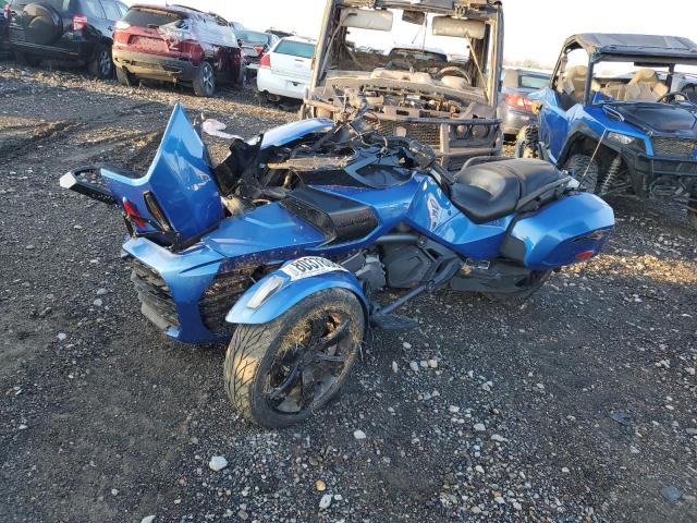 2BXREDD26KV001908 - 2019 CAN-AM SPYDER ROA F3-T BLUE photo 2