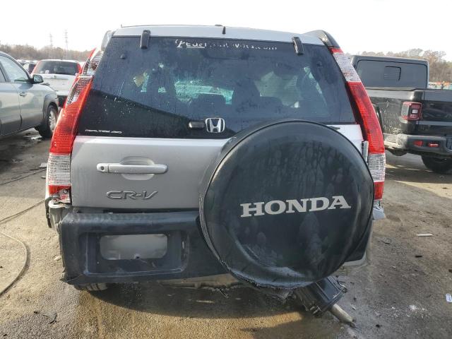 JHLRD78866C033223 - 2006 HONDA CR-V EX SILVER photo 6