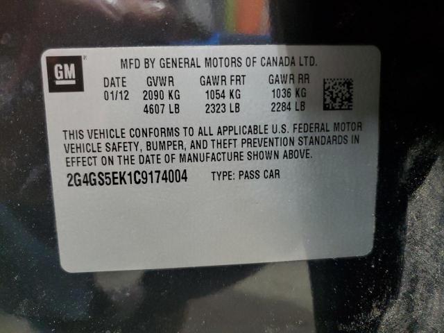 2G4GS5EK1C9174004 - 2012 BUICK REGAL PREMIUM 石墨色 照片 12