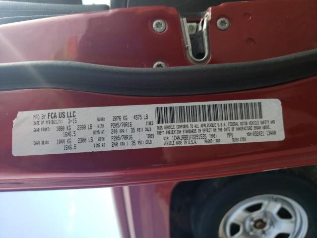 1C4NJRBB1FD291535 - 2015 JEEP PATRIOT SPORT 红色 照片 13