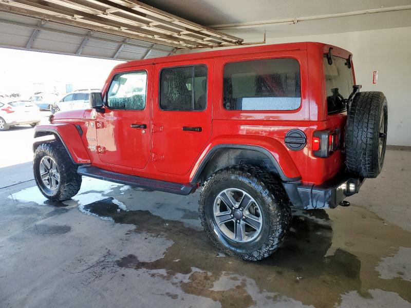 1C4HJXEN3LW213183 - 2020 JEEP WRANGLER UNLIMITED SAHARA RED photo 2