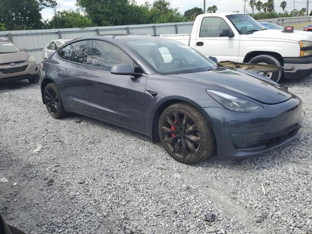 5YJ3E1EC3MF914354 - 2021 TESLA MODEL 3 GRAY photo 4