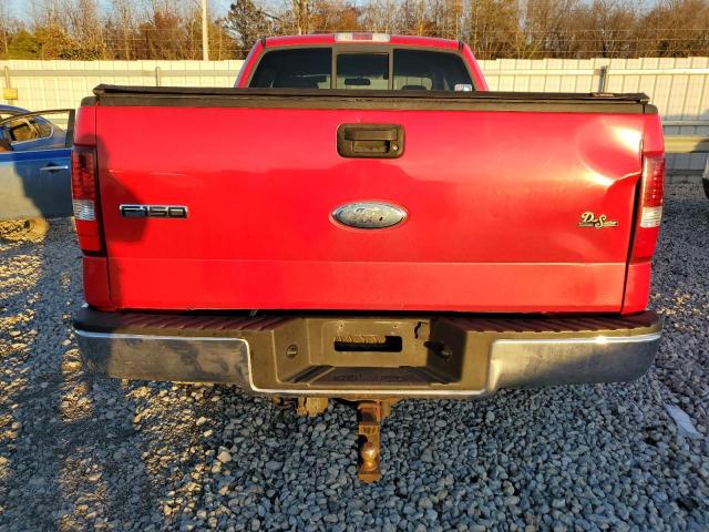 1FTPX14V16FB48539 - 2006 FORD F150 RED photo 6