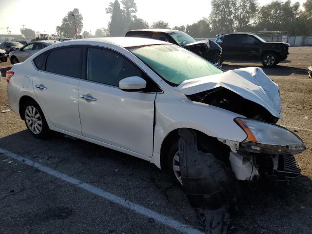 3N1AB7AP4FL696427 - 2015 NISSAN SENTRA S WHITE photo 4