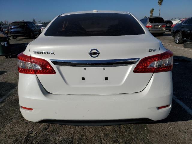 3N1AB7AP4FL696427 - 2015 NISSAN SENTRA S WHITE photo 6