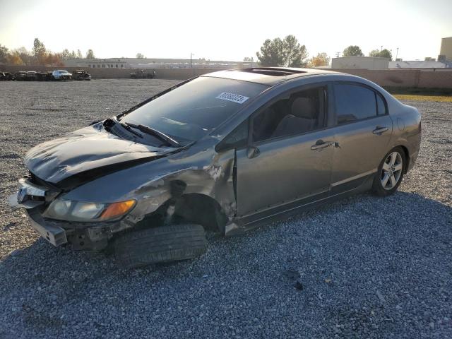 1HGFA15876L054495 - 2006 HONDA CIVIC EX GRAY photo 1