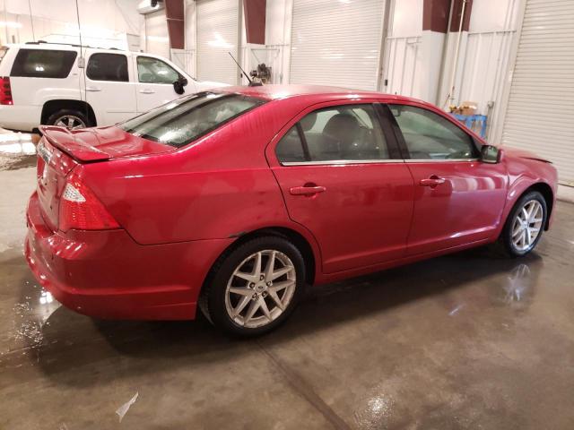 3FAHP0JA8CR365283 - 2012 FORD FUSION SEL RED photo 3