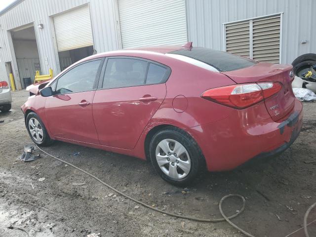 KNAFK4A67G5588701 - 2016 KIA FORTE LX RED photo 2