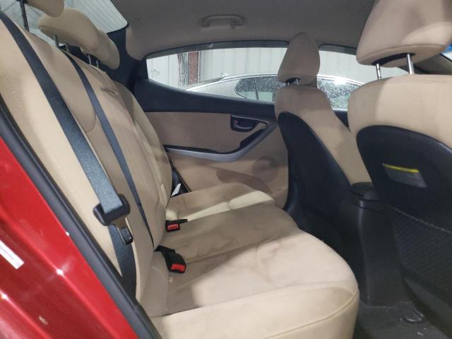 KMHDH4AE7DU561592 - 2013 HYUNDAI ELANTRA GLS RED photo 10