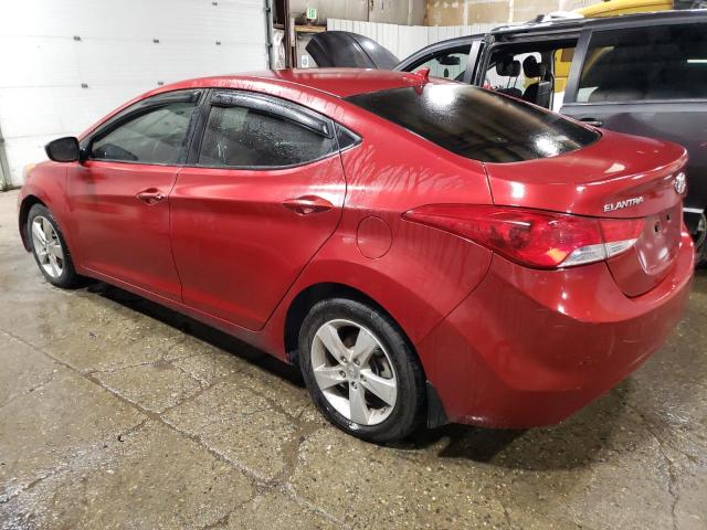 KMHDH4AE7DU561592 - 2013 HYUNDAI ELANTRA GLS RED photo 2