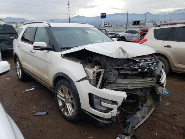 1FM5K8FH8GGC52216 - 2016 FORD EXPLORER LIMITED WHITE photo 4