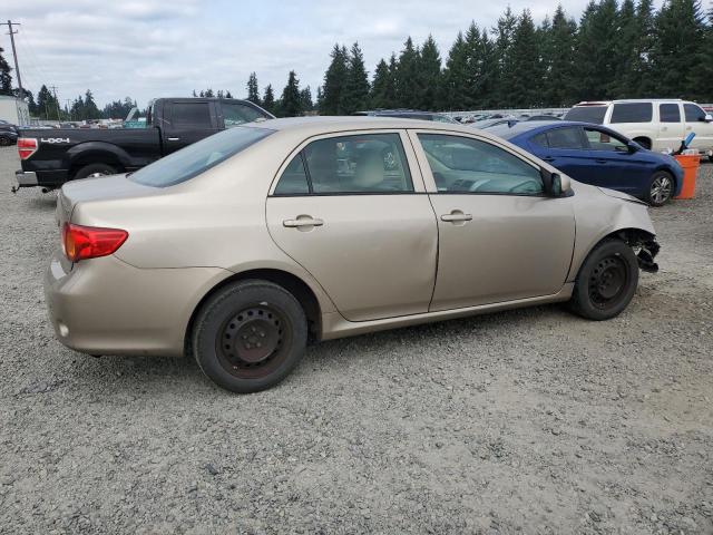 1NXBU40EX9Z163045 - 2009 TOYOTA COROLLA BASE TAN photo 3