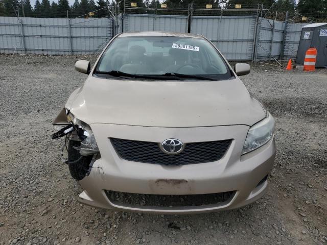 1NXBU40EX9Z163045 - 2009 TOYOTA COROLLA BASE TAN photo 5