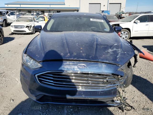 3FA6P0LU5KR220991 - 2019 FORD FUSION SE BLUE photo 5