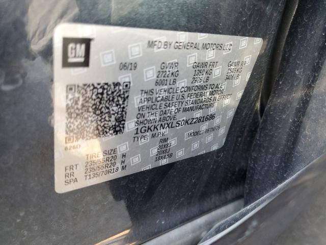 1GKKNXLS0KZ281686 - 2019 GMC ACADIA DENALI 蓝色 照片 14