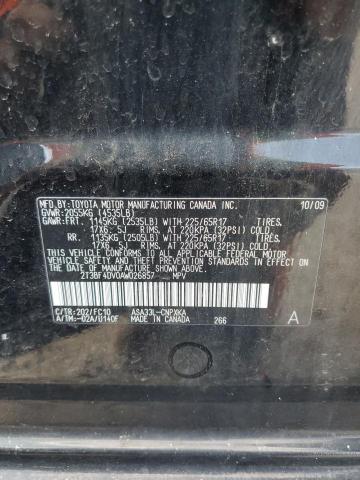 2T3BF4DV0AW026857 - 2010 TOYOTA RAV4 Siyah fotoğraf 13